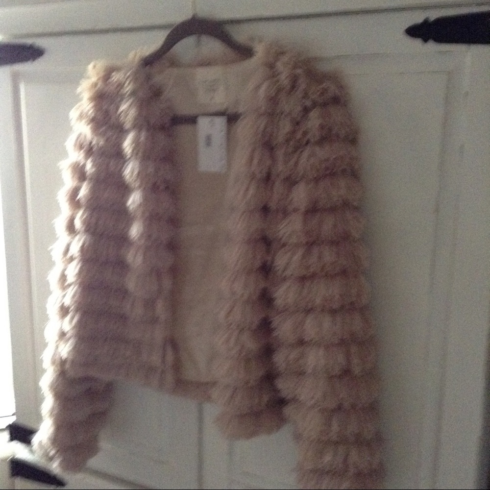 Blush,Fantastic Fawn Open Front Jacket Medium